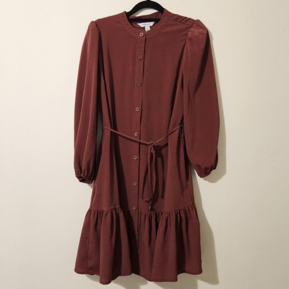 Nine West Ruffle Hem Dress